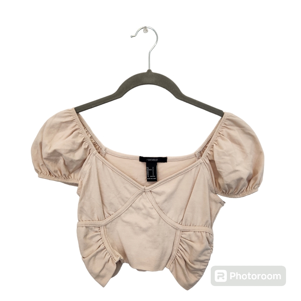 Forever 21 tan crop top